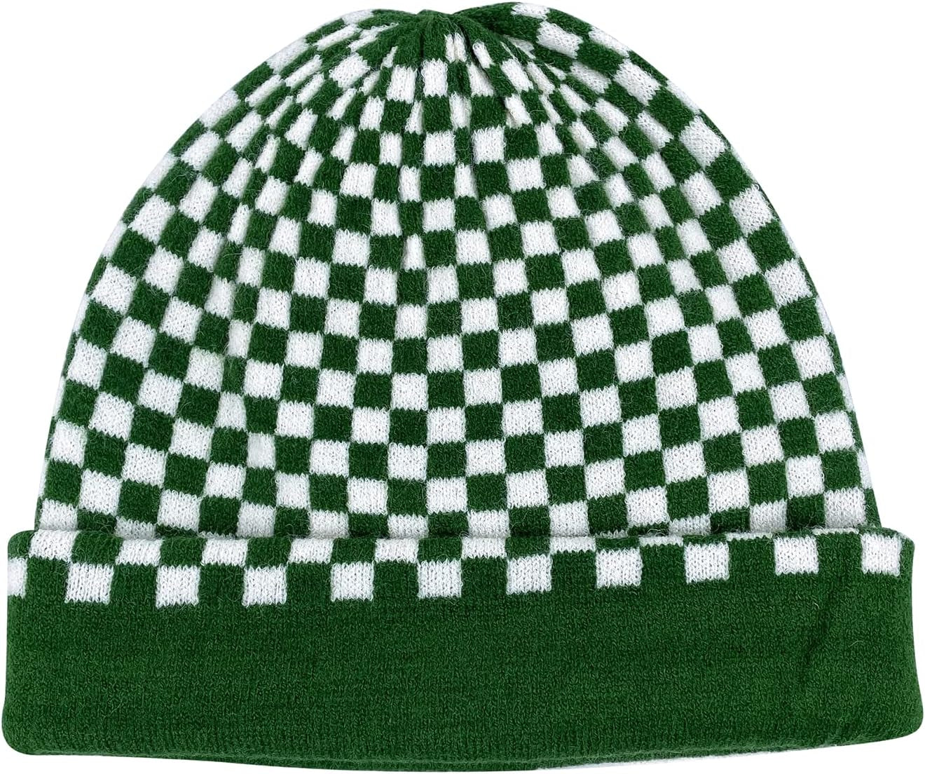 Plaid Slouch Beanie Skull Cap Oversized Long Baggy Winter Warm Hats Soft Ski Hat Slouchy Skullies Cap