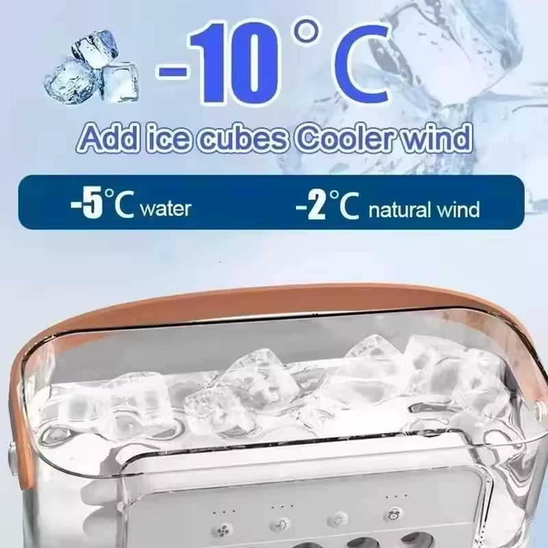 New 3-In-1 Fan, Air Conditioner, Mini Home Air Cooler, LED Night Light, Portable Humidifier, Air Conditioning Fan, Office and Ho