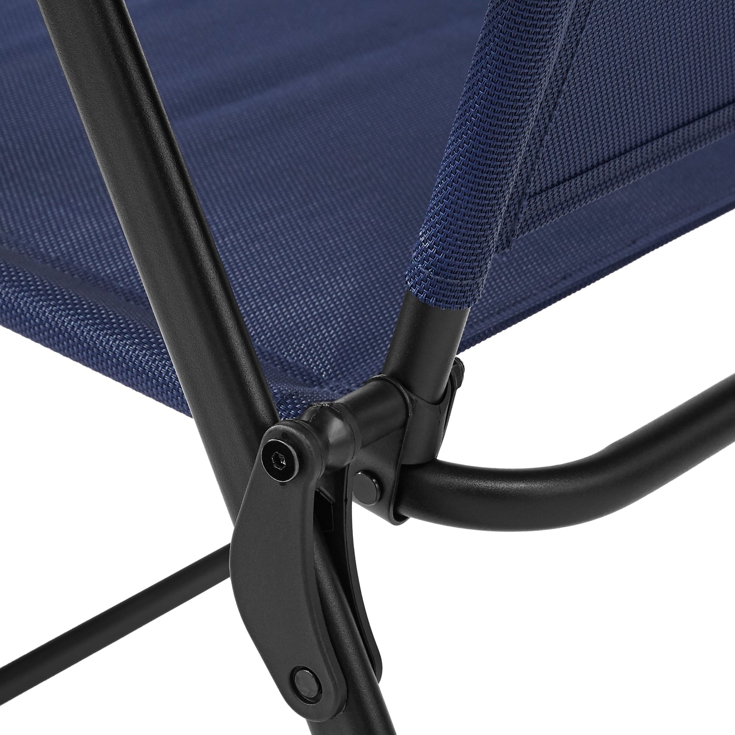 Greyson Steel Outdoor Patio Armchair - Set of 2, Navy