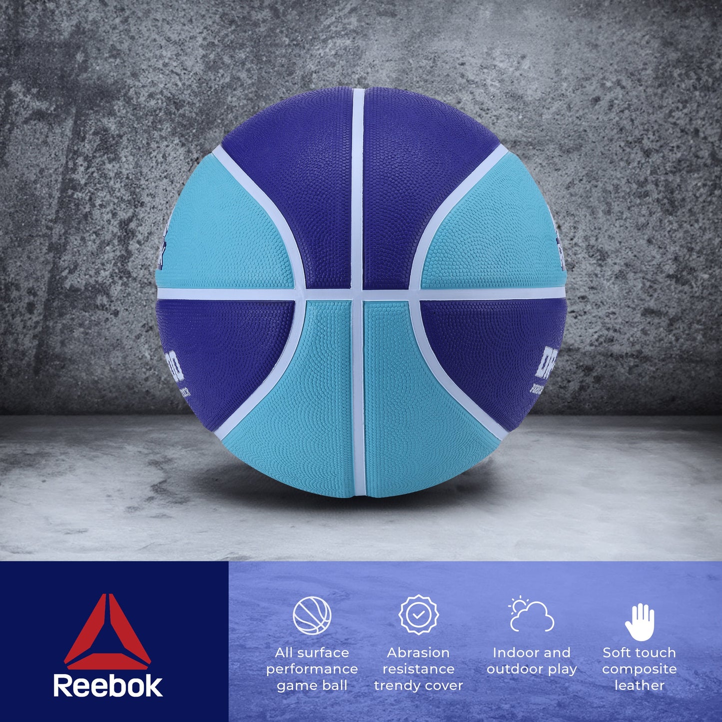 Delta DR-2000 Cushion Rubber Performance Outdoor Basketball, Size 7 (29.5 In)