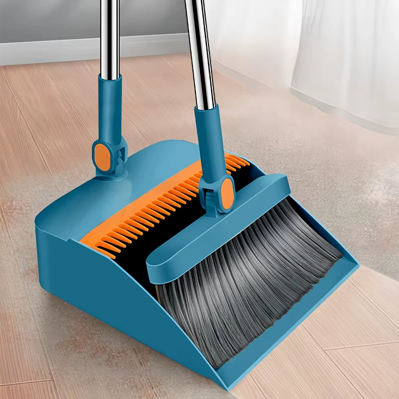 Household Dustpan Combination Rotary Long-Rod Broom Set Two-Piece Broom Combination Cleaning Multi-Functional Broom