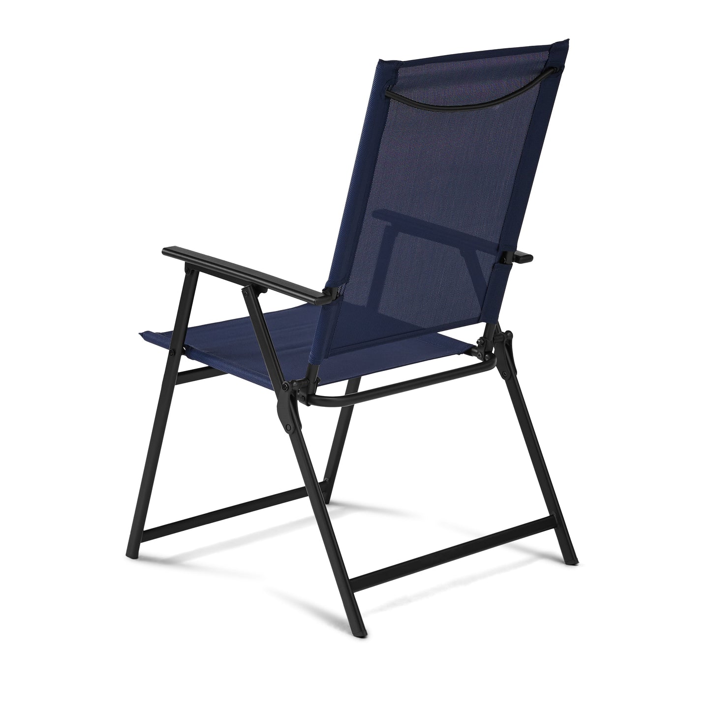 Greyson Steel Outdoor Patio Armchair - Set of 2, Navy