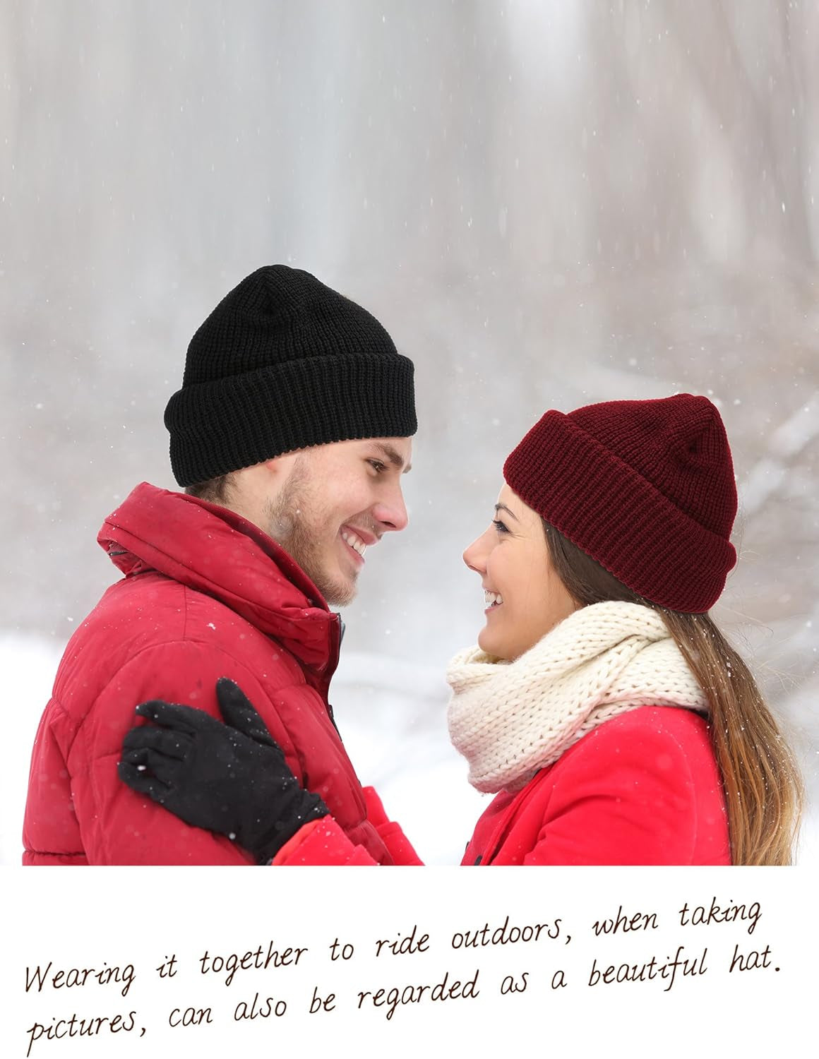 4 Pcs 3 Holes Ski Mask Full Face Cover Outdoor Balaclava Winter Knitted Neck Gaiter for Halloween Sports Cycling