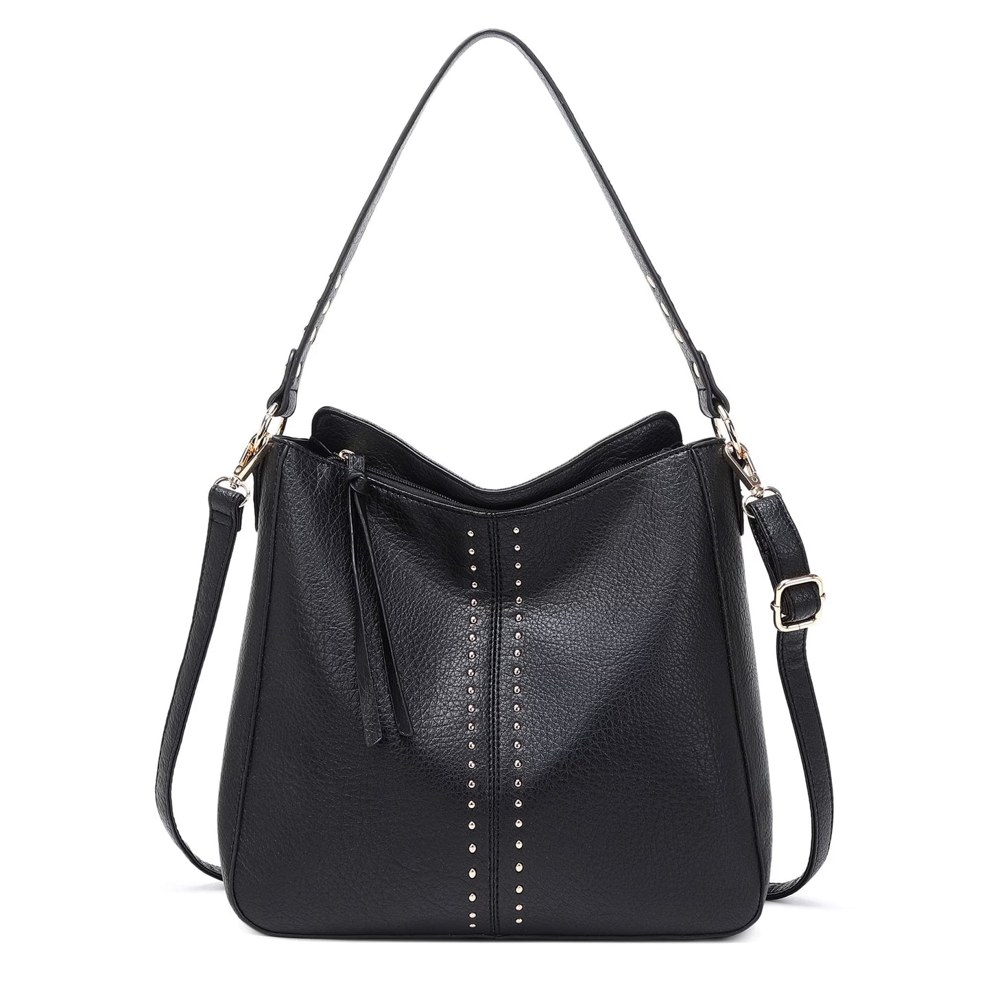 Hobo Bag for Women Crossbody Purse and Handbags Ladies Chic Shoulder Bags, Black