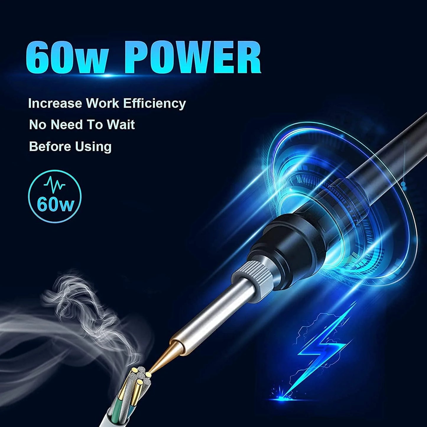 Soldering Iron Station Kit, 60W Digital Display, Precision Heat Control (392℉~896℉)