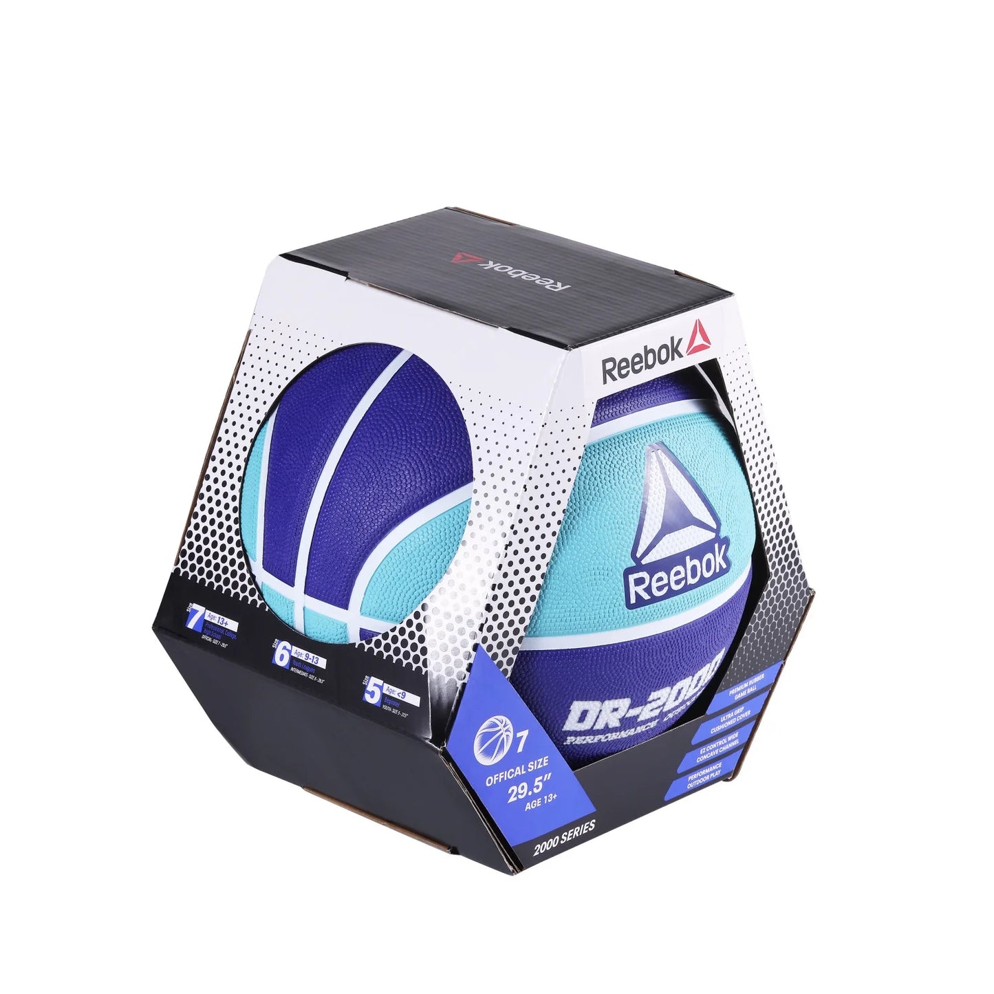 Delta DR-2000 Cushion Rubber Performance Outdoor Basketball, Size 7 (29.5 In)