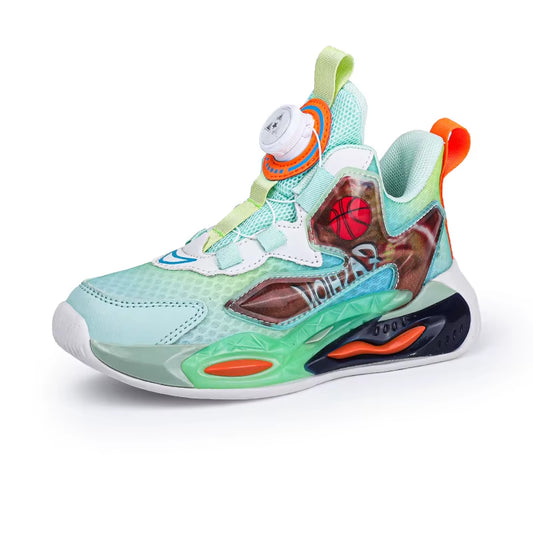 New Leather Kids Outdoor Running Shoes Boys Shoes Sneakers Fashion Casual Walking Studen Non-Slip Basketball Shoes