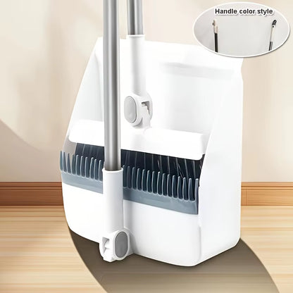 Household Dustpan Combination Rotary Long-Rod Broom Set Two-Piece Broom Combination Cleaning Multi-Functional Broom