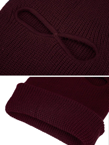3 Pcs Knit Ski Masks for Men Winter Balaclava Face Mask 3 Hole 2 Hole Warm Full Face Cover for Women Outdoor Sports