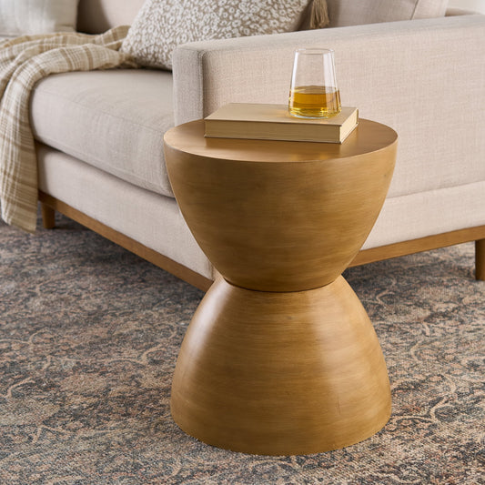 James Wood End Table, Light Honey Finish