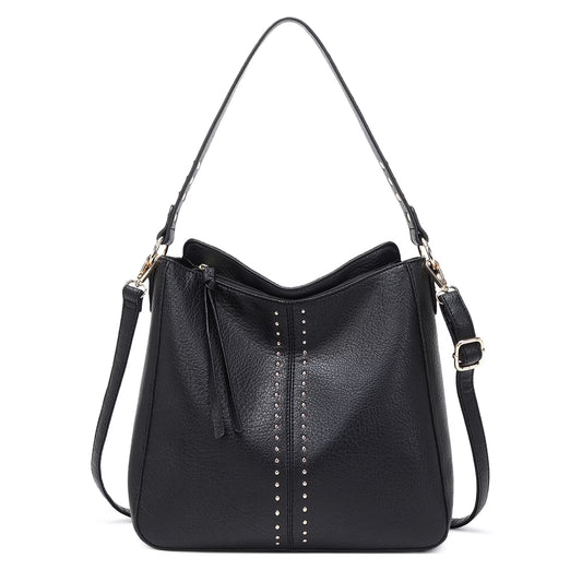 Hobo Bag for Women Crossbody Purse and Handbags Ladies Chic Shoulder Bags, Black