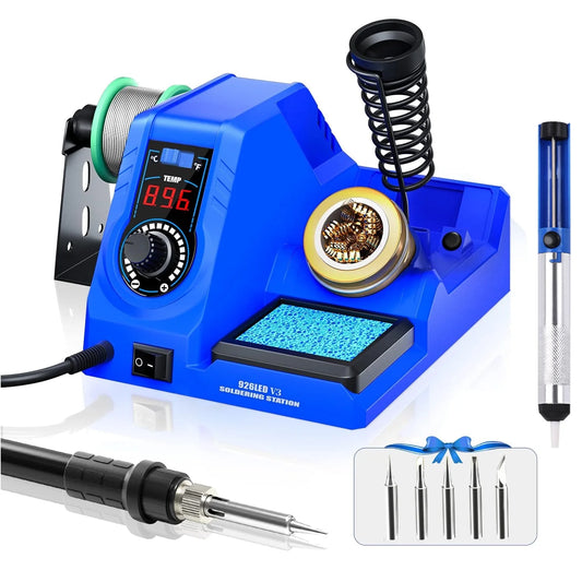 Soldering Iron Station Kit, 60W Digital Display, Precision Heat Control (392℉~896℉)