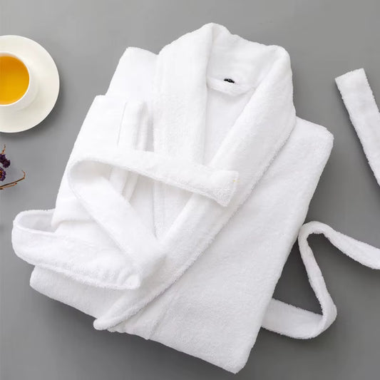 Winter Warm Homewear Casual New Robe Men Women Toweling Terry Robe100% Cotton Bathrobe Soft Ventilation Sleeprobe Casual