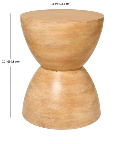 James Wood End Table, Light Honey Finish